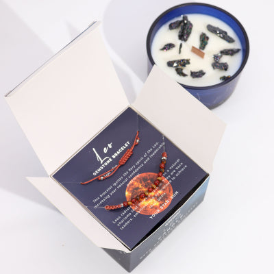 Leo Candle With Bracelet