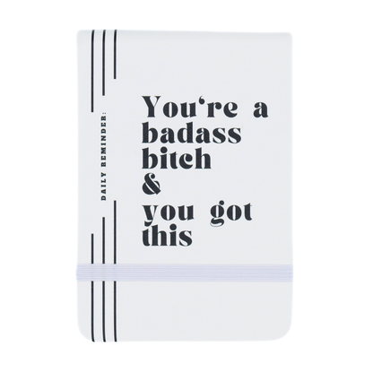 Leatherette Pocket Journal You're a Badass Bitch