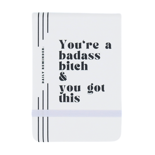 Leatherette Pocket Journal You're a Badass Bitch