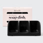 Black Self Draining Soap Dish