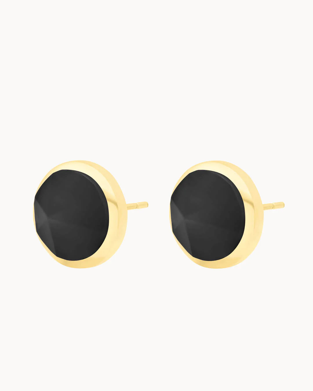 Power Habbata Stud Earrings Black