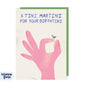 Tini Martini Birthday Card - Sunshine Llama: Cellophane