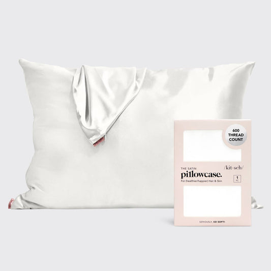 Ivory Satin Pillow Case (Standard)