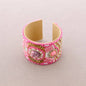 Ethnic Beads Adjustable Bracelet-Rose