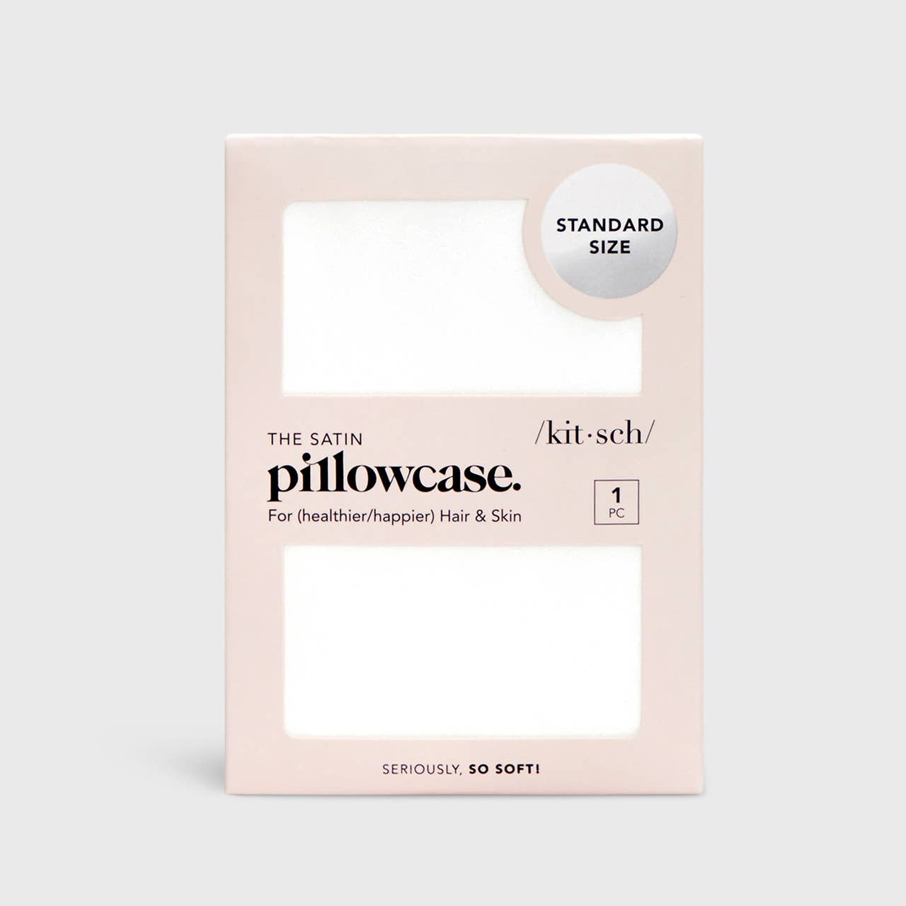 Ivory Satin Pillow Case (Standard)
