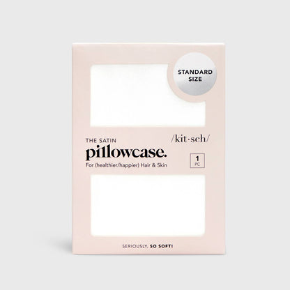 Ivory Satin Pillow Case (Standard)
