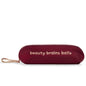 Satin-nylon velvet embroidered pencil case - beauty brains