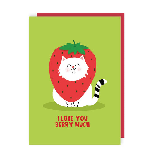 I Love You Berry Much Greeting Card