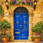 The Traditional Maltese Blue Door Coaster