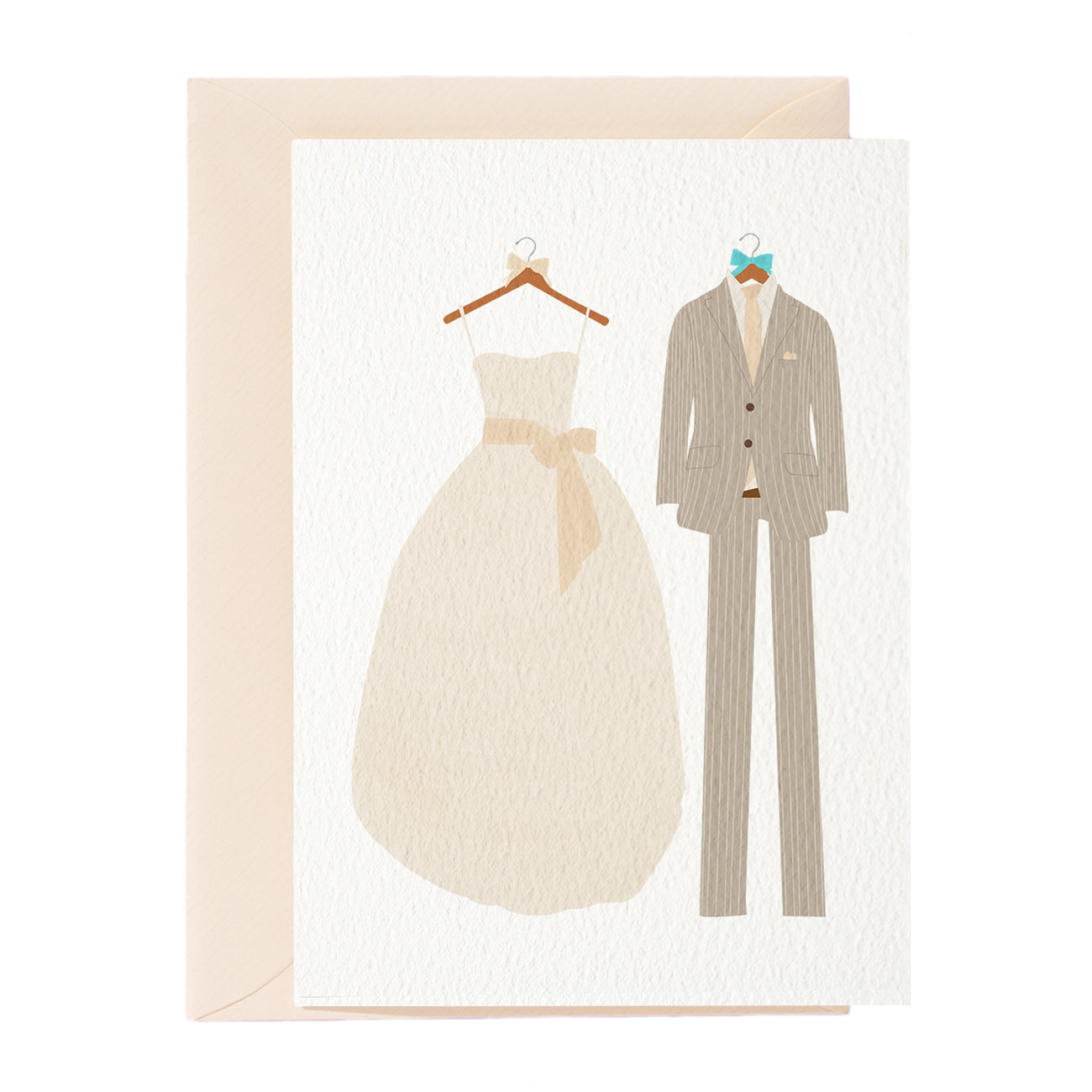 Hochzeitsoutfit Greeting Card