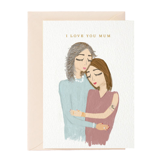 I Love You Mum Greeting Card