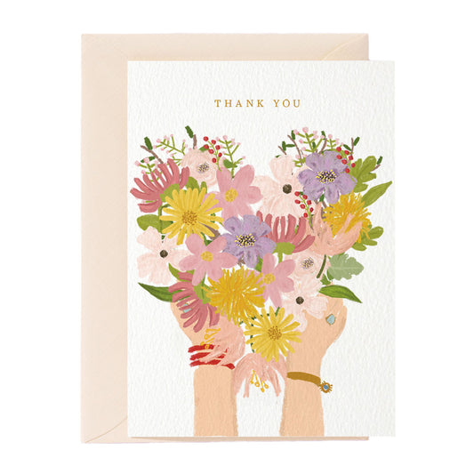 Thank You Flowers Greeting Card