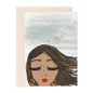 Sending You Good Vibes Girl Greeting Card