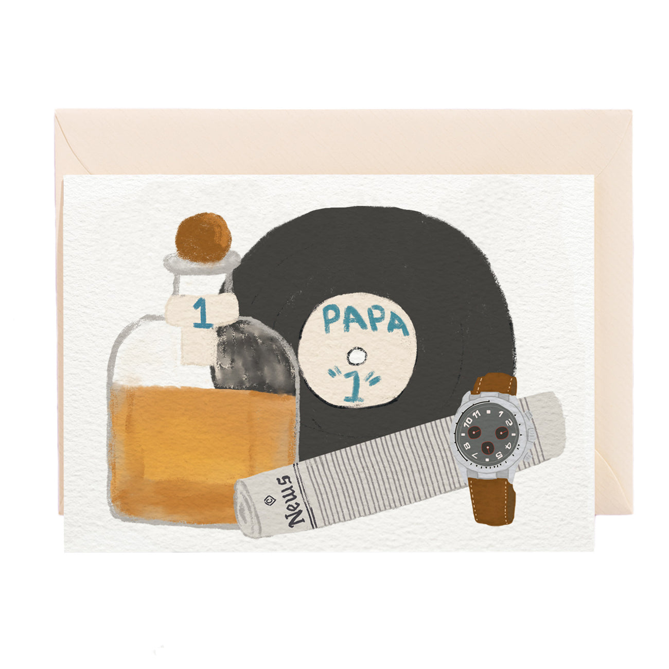 Papa N? 1 Greeting Car