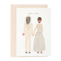 Mrs & Mrs Wedding Greeting Card