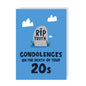 RIP Youth Funny 30th Birthday Card Blue Pack of 6: Cellophane