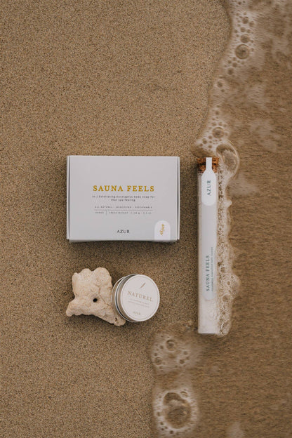 SAUNA FEELS | body scrub bar | natural salt soap