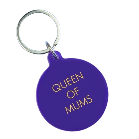 Queen Of Mum Keytag