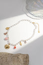 Stainless Steel Pearl & Charm Necklace