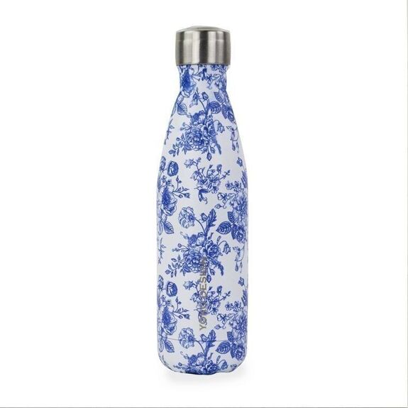 Insulated BOTTLE Toile de Jouy 500 ML Blue