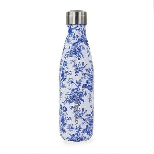 Insulated BOTTLE Toile de Jouy 500 ML Blue