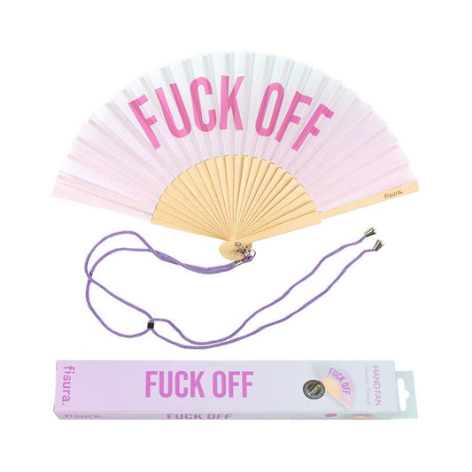 Hand Fan "Fuck off"