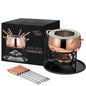 Stainless Steel Rose Gold Fondue Gift Set