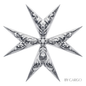 Maltese Cross Coaster (Black & White)