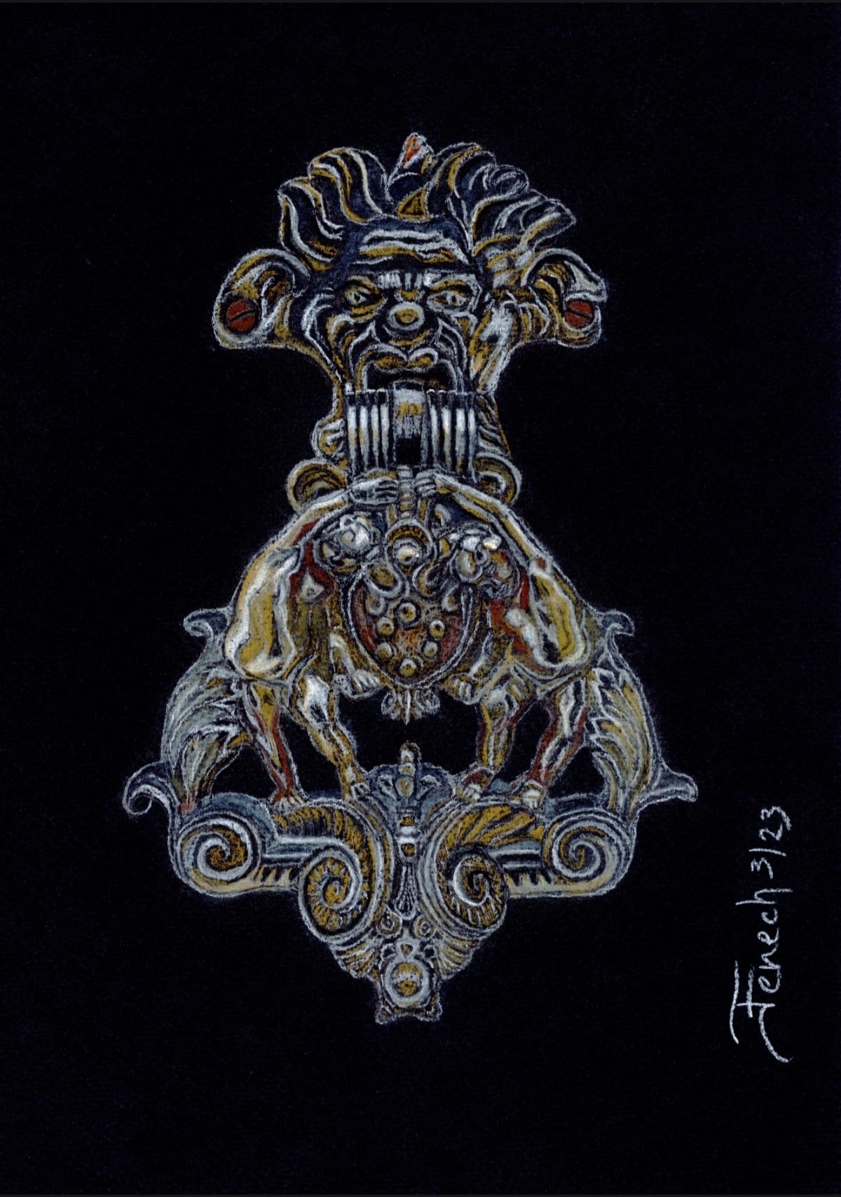Il  Habbata Black Colour Print (By Jason Fenech)