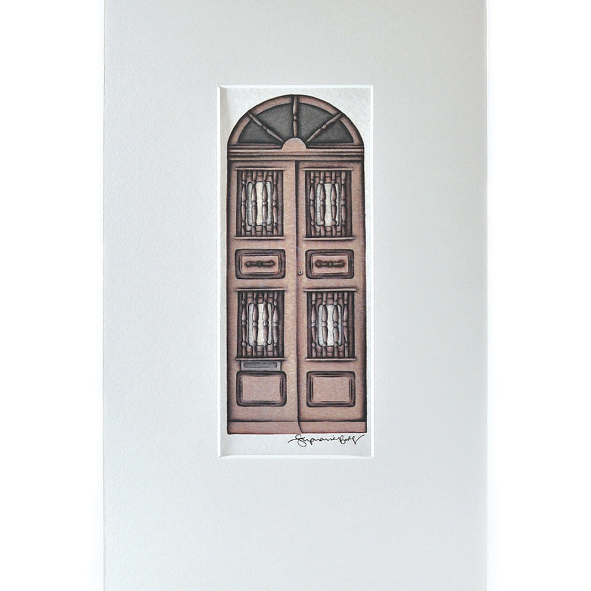 Stephanie Borg Wooden Doors H 48cm