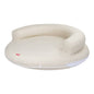 Large Round Bed Mattress With Headrest Beige