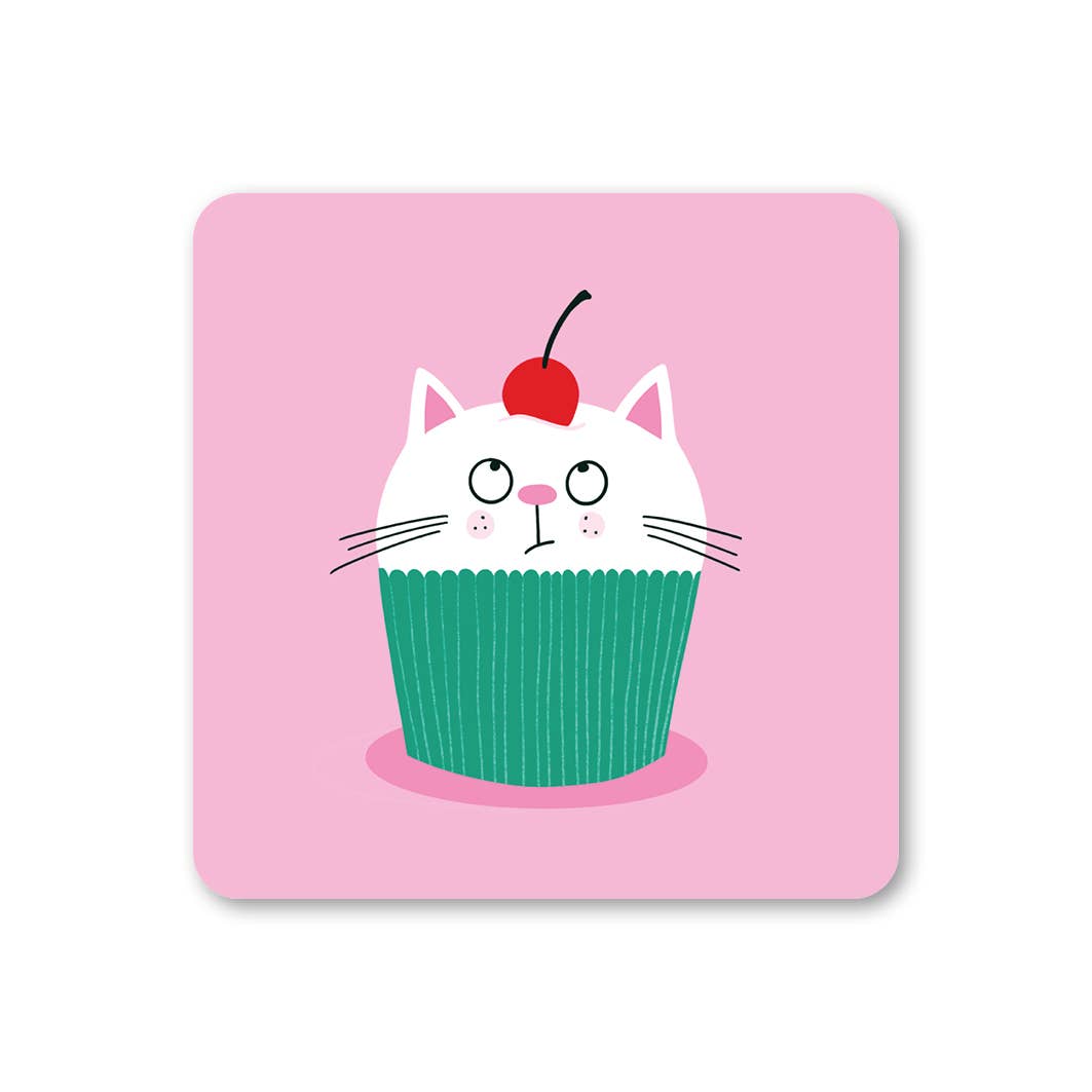 Cat Cupcake Coaster