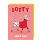 Dotty Valentine's/Anniversary Card: Cellophane