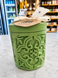 Small Cylinder Maltese Tile Green