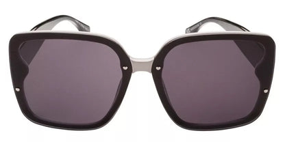 Le Square With Frame With Black Temples Sunglasses