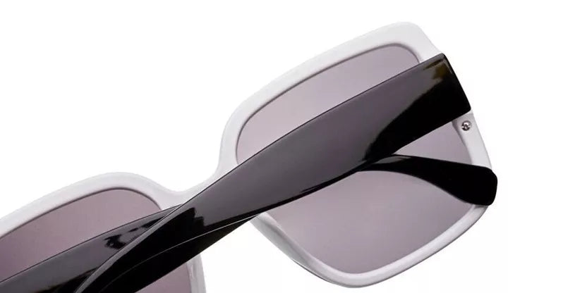 Le Square With Frame With Black Temples Sunglasses