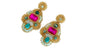 Handmade Lightweight Multicoloured Crystal Statement Earrings (YS22)