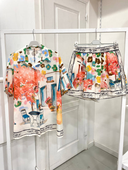 Village Shirt & Shorts Set (One Size)