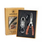 Set Fishing Scisors Rosewood And Grip