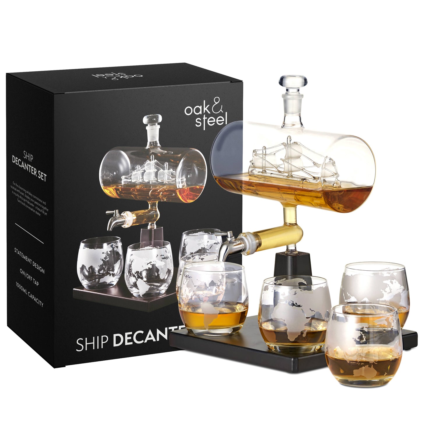 Ship Whiskey Decanter Set