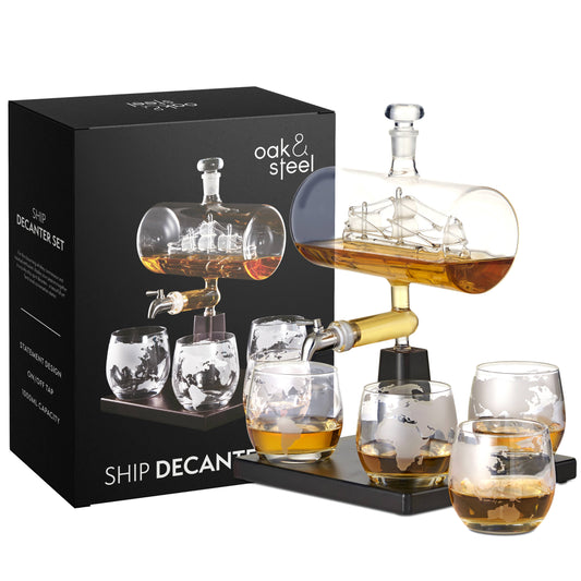 Ship Whiskey Decanter Set