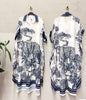 Blue & White Leopard Dress (One Size)