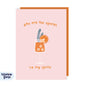 Aperol Spritz Valentine's Day Card - Sunshine Llama: Cellophane