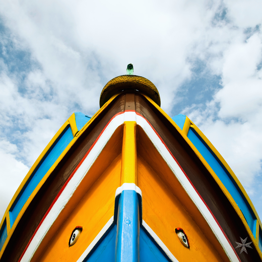Maltese Luzzu Boat Coaster