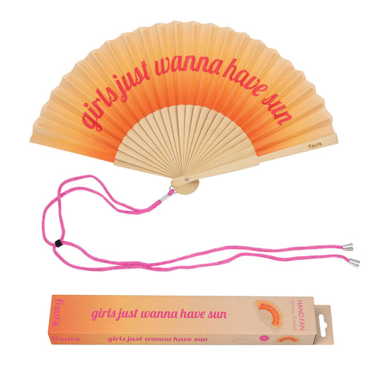 Girls Just Wanna Have Fun Hand Fan