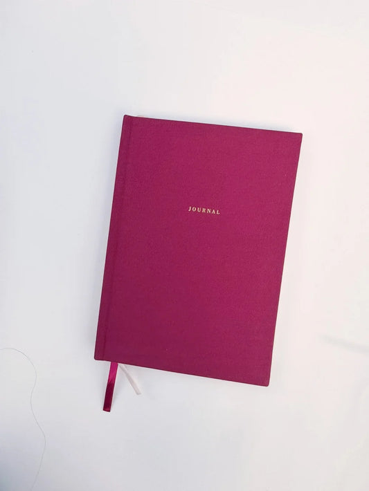 Nostalgija Helwa Linen Journal Burgundy