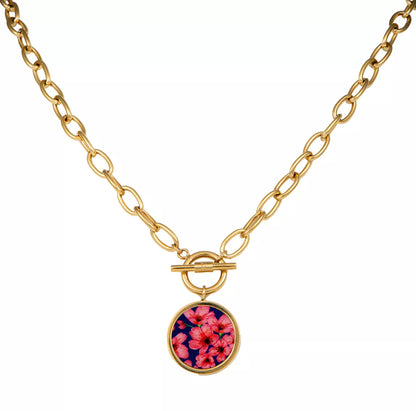 PLUM BLOSSOM link necklace