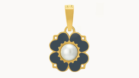 Pearl Blossom Pendant + Short Ball Chain