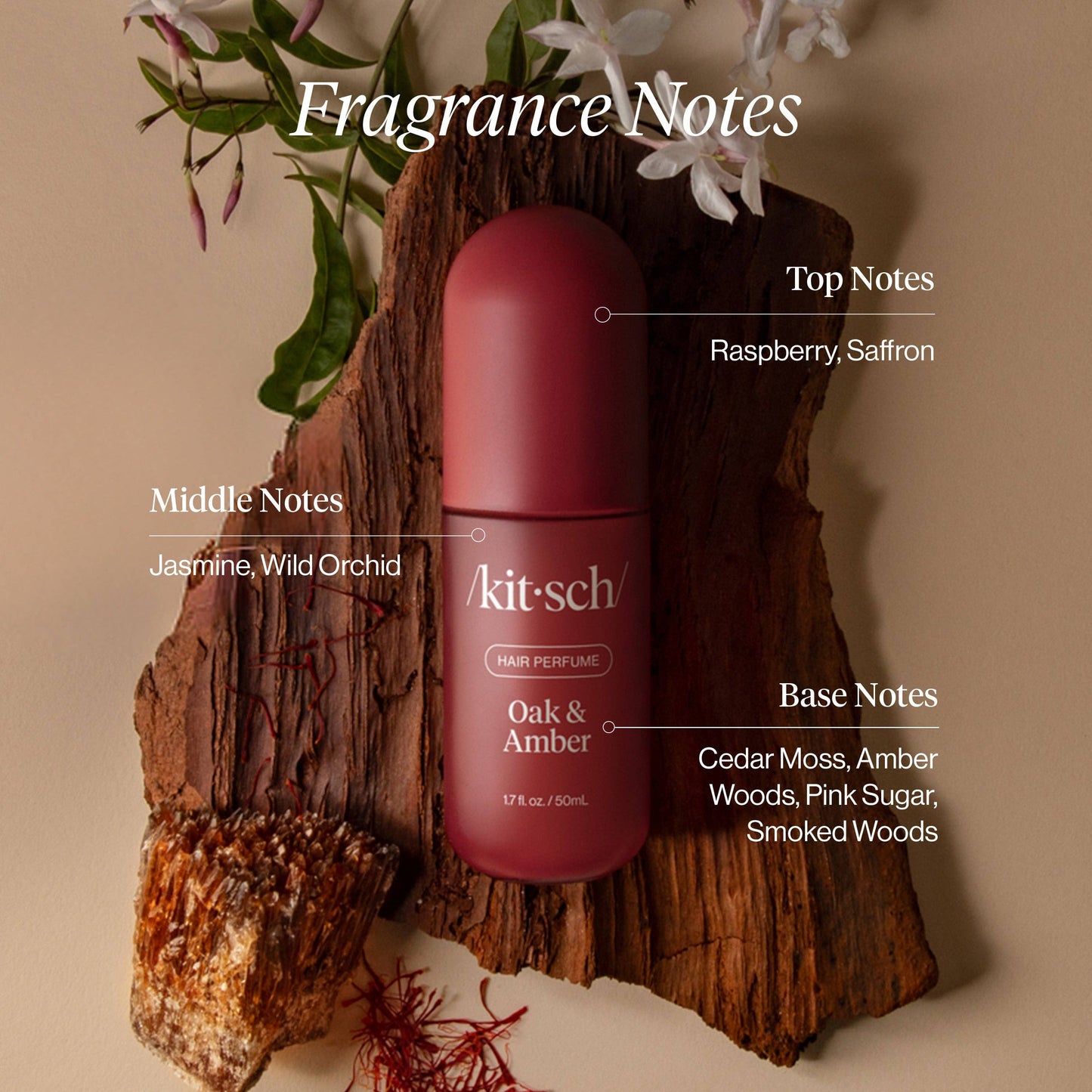 Oak & Amber Hair & Body Mist (50ml)