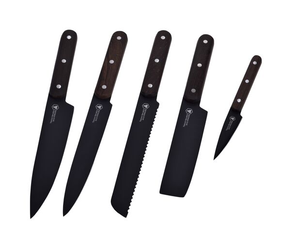 Magnetic block with 5-piece knives